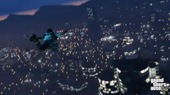 GTA5 055 Parachuting FreeFalling