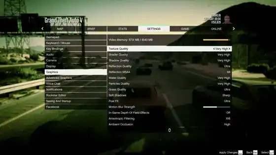 GTA5 PC 086 Settings Graphics