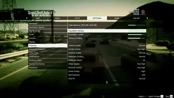 GTA5 PC 085 Settings Graphics