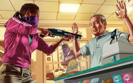 GTA V Artwork GTAOnline StoreHoldUp