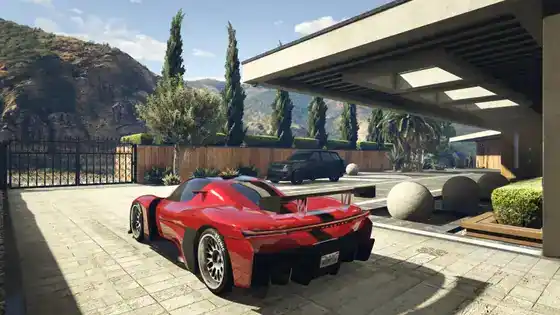gtaonline mansions exterior driveway