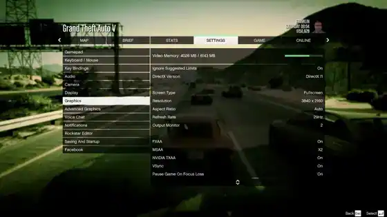 GTA5 PC 084 Settings Graphics