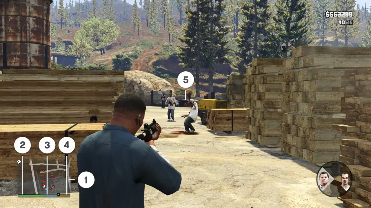 gta 5 hud 1 minimap health