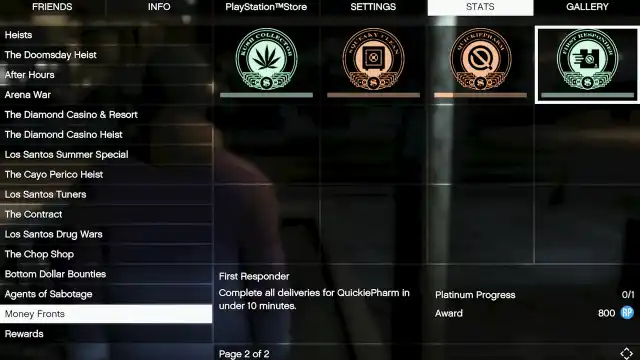 gta online money fronts awards
