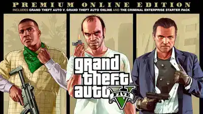 Grand Theft Auto V Premium Online Edition - Includes Criminal Enterprise Starter Pack promotional image