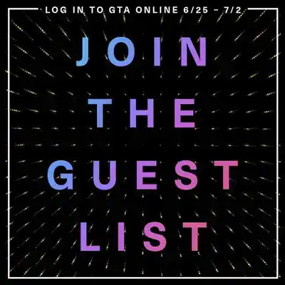 GTA Online: Get on the Guest List for Exclusive Benefits! promotional image