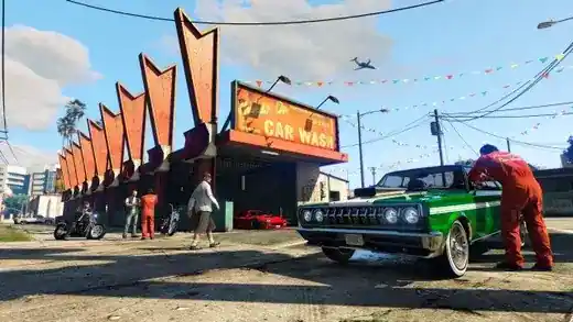 Hands On Car Wash — GTA Online reference imagery