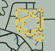 Bike Race: Redwood Light District — route or variant image 2