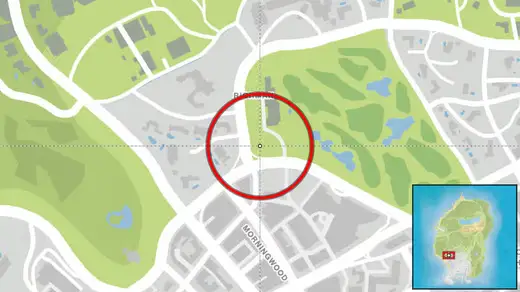 los santos golf club map location