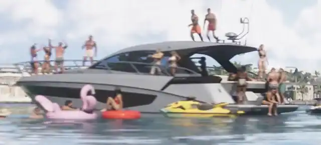 Azimut Atlantis 45 design comparison image; not a GTA VI gameplay screenshot