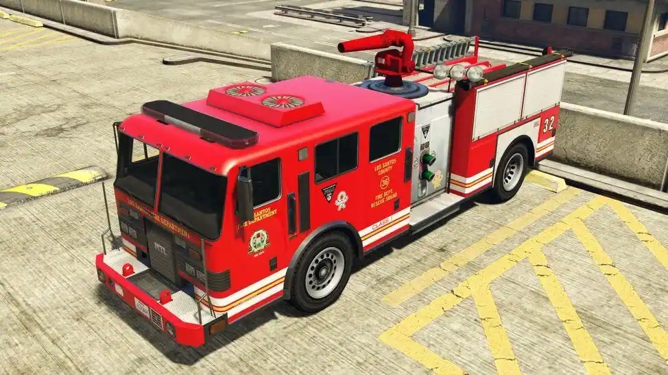 Fire Truck design comparison image; not a GTA VI gameplay screenshot