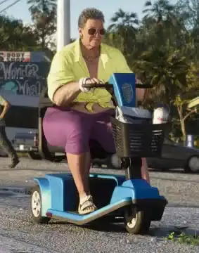 Pomazoom (Mobility Scooter) design comparison image; not a GTA VI gameplay screenshot