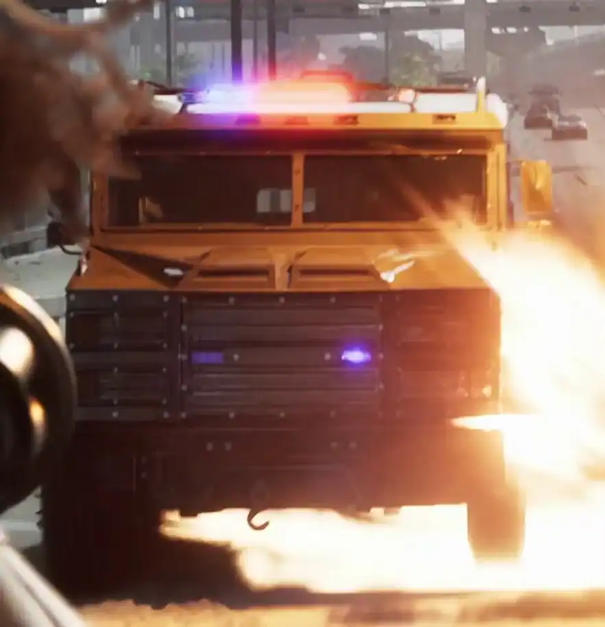 Police Riot design comparison image; not a GTA VI gameplay screenshot