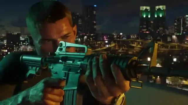 Duke Arms 556 Assault Rifle design comparison image; not a GTA VI gameplay screenshot