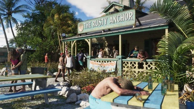 The Rusty Anchor: scene accompanying the cited location reference