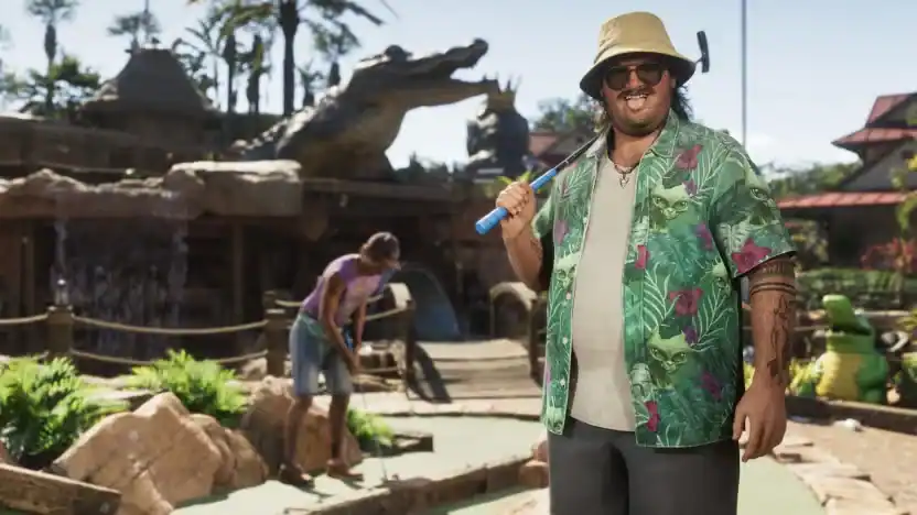 Mini Golf GTA VI scene